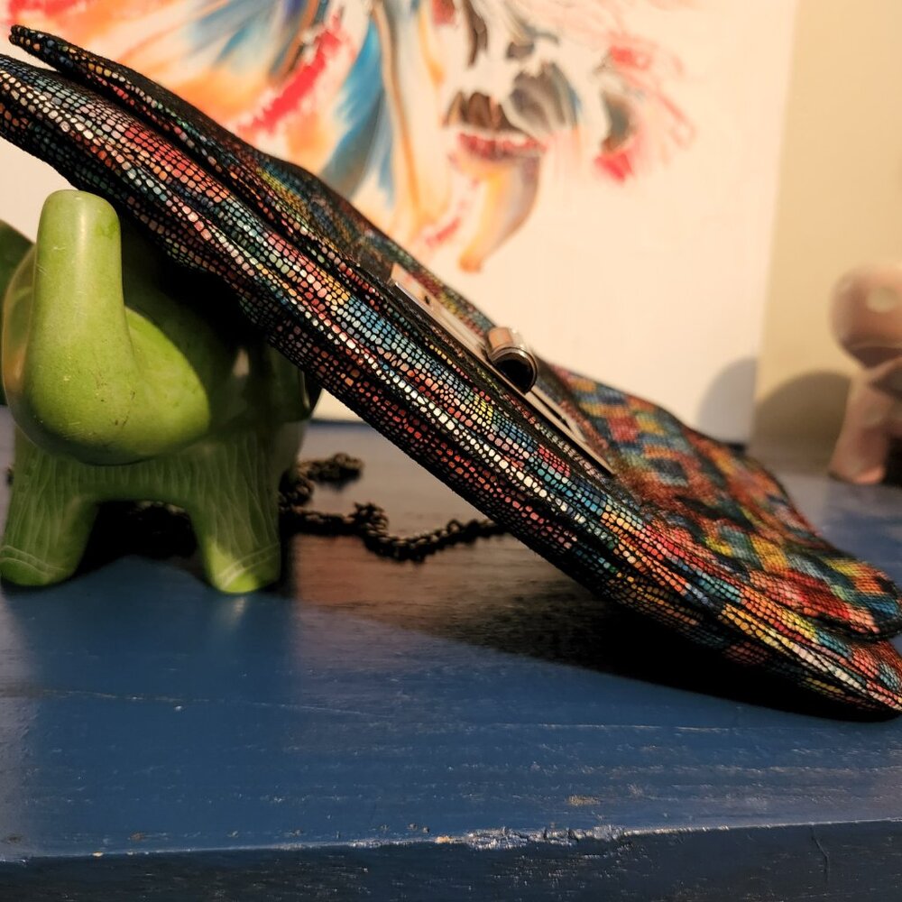 New Small Marmi Rainbow Colored Rectangular Soft … - image 6